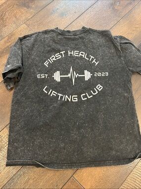 Lifting Club Men's Black Graphic Short Sleeve Tee